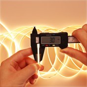 Resim Acosh Neon 3mm İnce COB LED Şerit Işık - USB ile Çalışan Yapışkan Esnek Kesilebilir Bant Işığı, 400 LED/metre, Gün Işığı ve Sıcak Beyaz (3000-6500K), Noktasız Tasarım, Yatak Odası, Dolap Altı Aydınlatma için 