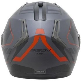 Resim Beon B700 Air Tek Çene Açılır Vizörlü Kask Kırmızı - Siyah 