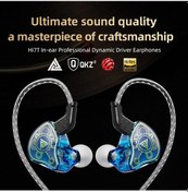 Resim Lasonstiges Beyaz Qkz Hi7t Kulak İçi Kulaklık İçin Profesyonel Dinamik Sürücü Hifi Acoustios Mointor Müzik Oyun Kulaklığı 3.5mm Aux Mıc İle 