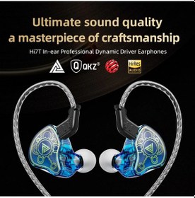 Resim Lasonstiges Beyaz Qkz Hi7t Kulak İçi Kulaklık İçin Profesyonel Dinamik Sürücü Hifi Acoustios Mointor Müzik Oyun Kulaklığı 3.5mm Aux Mıc İle 