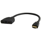 Resim Ti-Mesh Hdmı Male To 2 Hdmı Female 1 İn 2 Out Splitter Converter Adapter Kablo - 15Cm 