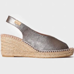 Resim Toni Pons Laıla Kadın Deri Bronze Dolgu Topuk Espadril 1TONW2025161 
