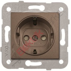 Resim VİKO Artline Novella Çocuk Korumalı Topraklı Priz - Antrasit ( Çerçeve Hariç ) 