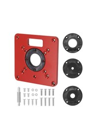 Resim Çok Fonksiyonlu Yönlendirici Masa Ekleme Plakası Ağaç İşleme Tezgahları Alüminyum Ahşap Yönlendirici Giyotin Modelleri Oyma Makinesi 