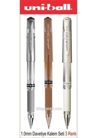 Resim Uniball Signo Broad 1.0 Mm Davetiye Kalem Seti 3 Adet Um-153 Diğer 