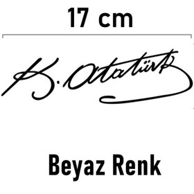 Resim Bak Karıştır Kemal Atatürk Sticker 17x6 Cm 