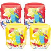 Resim Bestway Turtle Armbands Figürlü Şişme Deniz Kolluk 23 x 15 cm Kırmızı 