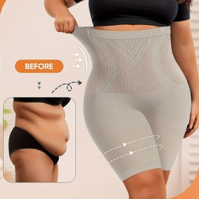 Resim 1 adet Büyük Boy İç Çamaşırı, Büyük Boy ve Kalın, Yüksek Bel Karın Kontrolü, Şekillendirme ve Kalça Kaldırma, Dikişsiz İç Çamaşırı, Kadın İç Çamaşırı, Kare Şort. 