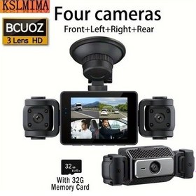 Resim Cordial Kslmıma Hd 1080p Araç Kamerası 2 Ips Ekran 12-24v Araçlar İçin Siyah 