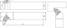 Resim M Sistem - ISO MWLNR/L 95° Dış Çap Torna Kalemi 