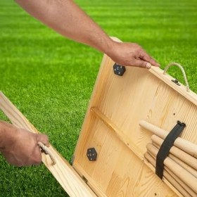 Resim Mena Rise Katlanır Kamp, Piknik ve Bahçe Masası 70X150 cm - Ham Renk 