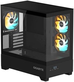 Resim GIGABYTE C201P 20mm Soğutma Mesafeli Cam Mid-Tower Kasa Siyah 