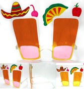 Resim Nessiworld Sombrero Hawaii Fiesta Meyve Figürlü Yaza Merhaba Gözlük 