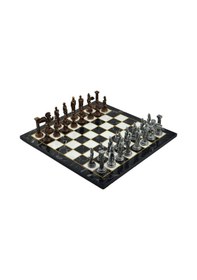 Resim Gifthome Metal Satranç Takımı-seti büyük pegasus Antik Ve Düz Me 