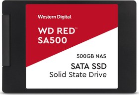 Resim Western Digital WD Red SA500, WDS500G1R0A, 500GB, 560/530, SERVER ve NAS için Enterprise, 2,5" SATA, SSD 