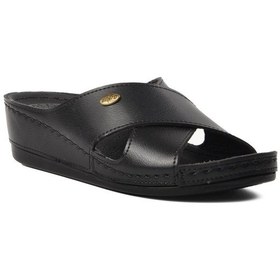 Resim Ayakmod Ayakmod 15.032 Siyah Kadın Dolgu Topuk Terlik 001 