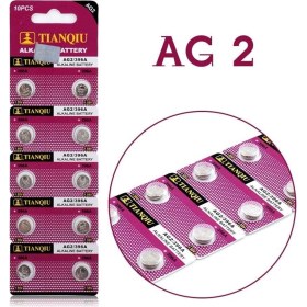 Resim Tıanqıu Ag2 LR59/LR726 Alkalin 10 Lu Düğme Pil 