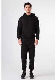 Resim Dufy Siyah Erkek Sweatshırt - Regular Fit Siyah 
