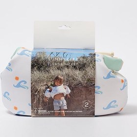 Resim Sunnylife | Sid the Seagull Mavi Dalgalar Yaş Şişme Yelek, 3-6 Yaş 