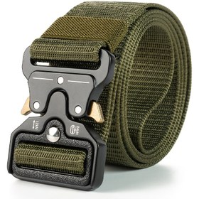 Resim Çok Fonksiyonlu Hızlı Çıkartmalı Tokalı Dayanıklı Erkek Bel Bandı Elastik Outdoor Antrenman Pantolon Kayışı 