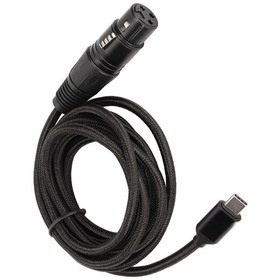 Resim Vkemall Type-c'den Xlr Dişi Kayıt Kablosu - 3m, 48khz Yüksek Örnekleme Oranı, Halka Açık Kupur, Plug & Play, Dinamik Mikrofon Uyumlu 