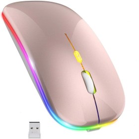 Resim Blackbird Game Center Blic Bwm6 Rose Gold Rgb Şarjlı Kablosuz 1600dpı Işıklı Kablosuz Sessiz Mouse 