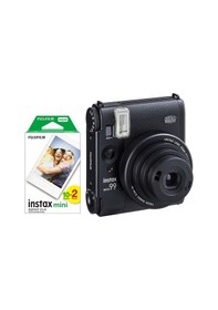 Resim Fujifilm Instax Mini 99 Siyah Fotoğraf Makinesi 20'li Film ve Deri Kılıf Seti 
