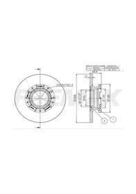 Resim Yavuzsan 13570 Arka Fren Diski Custom V362 13-2.2tdcı Abs'li Uzun Şase Önden Çeker 300x16x5dl Adet 1764282 