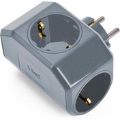 Resim STOREMAX buyflair Gri Üçlü Topraklı Priz Çarpma Karşıtı modaflash 224120 