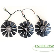 Resim Everflow Asus Gtx 1060 1070 1080 Ti Gtx980ti, Rx 580 Grafik Kartı Fan 