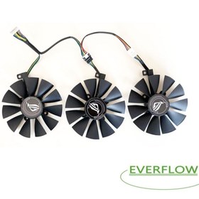 Resim Everflow Asus Gtx 1060 1070 1080 Ti Gtx980ti, Rx 580 Grafik Kartı Fan 