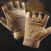 Resim SYI QARCE Yarım Parmak Dış Mekan Eldivenleri - Mikrofiber, Kaymaz, Örgü, Polyester, Bisiklet, Fitness ve Dış Mekan Sporları için Çekme Tasarımı, Dış Mekan Spor Eldivenleri|Yarım Parmak Eldivenleri|Örgü Dokusu 