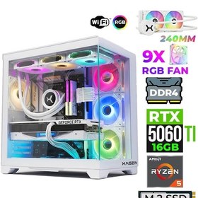 Resim Xaser Astra X260 R5-5600X 32 GB 1 TB M.2 NVMe SSD 16 GB RTX5060Ti Free Dos Masaüstü Oyuncu Bilgisayarı 