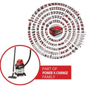Resim Einhell TC-VC 18/20 Li S - Solo, Akülü Islak/Kuru Süpürge (Akü ve şarj cihazı dahil değildir) - 2347130 