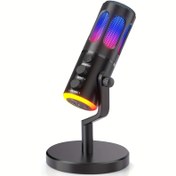Resim AmpliGame RGB Oyun Mikrofonu ile Hızlı Mute, Tripod Standı, Pop Filtresi, Şok Montajı - PC, PS5, Discord, Twitch, Podcastlar ve Videolar için İdeal, Kazan Kontrolü ile Kondenser Mikrofon, Akış Mikrofonu | Ayarlanabilir Yükseklik Standı | Şok Montajlı Tasarım, Oyun Aksesuarları 