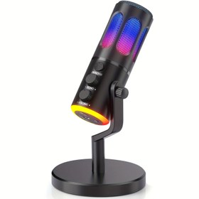 Resim AmpliGame RGB Oyun Mikrofonu ile Hızlı Mute, Tripod Standı, Pop Filtresi, Şok Montajı - PC, PS5, Discord, Twitch, Podcastlar ve Videolar için İdeal, Kazan Kontrolü ile Kondenser Mikrofon, Akış Mikrofonu | Ayarlanabilir Yükseklik Standı | Şok Montajlı Tasarım, Oyun Aksesuarları 