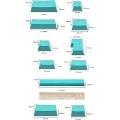 Resim Vuralsin38 Spelt 108 Tuş Renkli Mekanik Klavye Tuş Takımı Kapağı Keycap Beyaz Ingilizce Dizilimli 