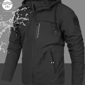 Resim Erkek Ağır Hizmet Tam Fermuarlı Kapüşonlu Ceket, Tam Fermuarlı Kapanış, Tam Fermuarlı Ön ve Fermuarlı Cepler - Yürüyüş, Kayak, Seyahat için Tam Fermuarlı Dış Giyim - Makinede Yıkanabilir, Yürüyüş Ekipmanı, Günlük Stil, Dayanıklı Kumaş, Doğa Tutkunları 