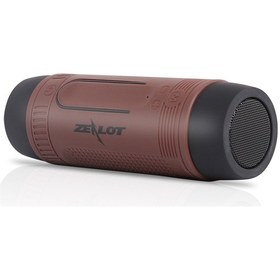 Resim Reedark Zealot S1 Taşınabilir Bluetooth Hoparlör: Fm Radyo, Tf Kart, Aux Giriş, Led Işık, 4000mah Pil, Kahverengi 