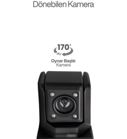 Resim 1080p Ön Arka Ve Araç İçi Kayıt Kamerası 3 Kamera Lens Hareket Algılama Park Yardım 3.16inç Ekran 