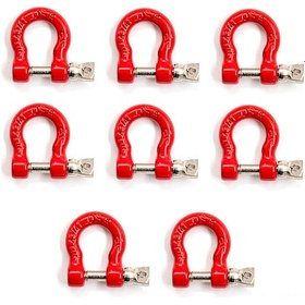 Resim Geekyou Kırmızı Alüminyum Rc Araba Tırnak Kanca - Axial Scx10 90046/47, Trax4, Rr10 Uyumlu 8 Adet 