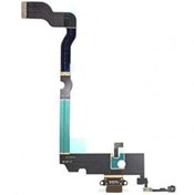 Resim EYKA İphone XS Max Şarj Soketi Kulaklık Mikrofon Film Bordu Gold Altın 