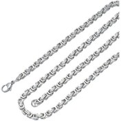 Resim Chavin 4 Mm. 60 Cm. Kral Çelik Erkek Zincir Gri Renk As62-4 478252622 Çok Renkli 