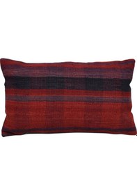 Resim Zehra Abla Halı Yeni El Dokuma Dekoratif Lumbar Kilim Kırlent Yastık Kılıfı 6571 Çok Renkli 