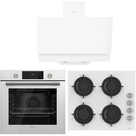 Resim Ferre LUXURY BEYAZ MEGA ANKASTRE SET (D017 + CS206 + QMS63CB) 