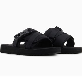 Resim Armani Exchange Siyah Erkek Plaj Terliği XUP016 