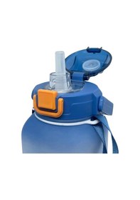 Resim Vagonlife Vgn2275-t Mavi 1100ml Çocuk Pipetli/Pipetsiz Kullanım Su Matarası - Askılı 