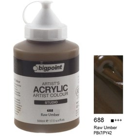Resim Bigpoint Akrilik Boya 500 ml Raw Umber 688 
