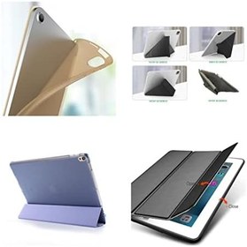 Resim UnDePlus iPad Air 3 10.5" ile uyumlu Kılıf Trifolding Arkası Silikon Smart A2152 A2123 A2153 A2154 