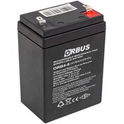 Resim ORBUS 4 Volt 8 Amper Kuru Tip Akü ORB4-8 (68*45*95 Mm) 
